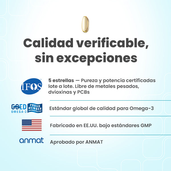 Omega-3 UP Ultrapure · 60 Cápsulas | Pack Semestral o Anual