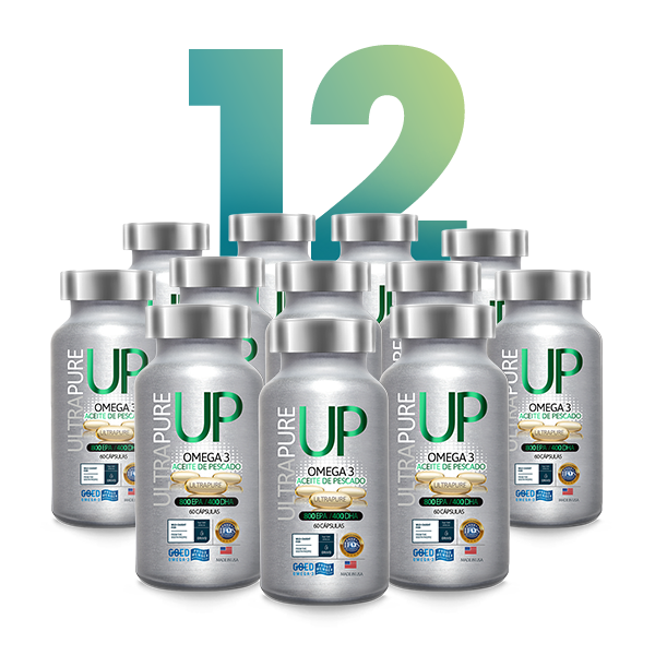 Omega-3 UP Ultrapure · 60 Cápsulas | Pack Semestral o Anual